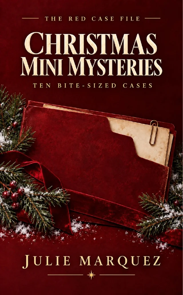 Christmas Mini Mysteries: Ten Bite-Sized Cases by Julie Marquez, paperback cover