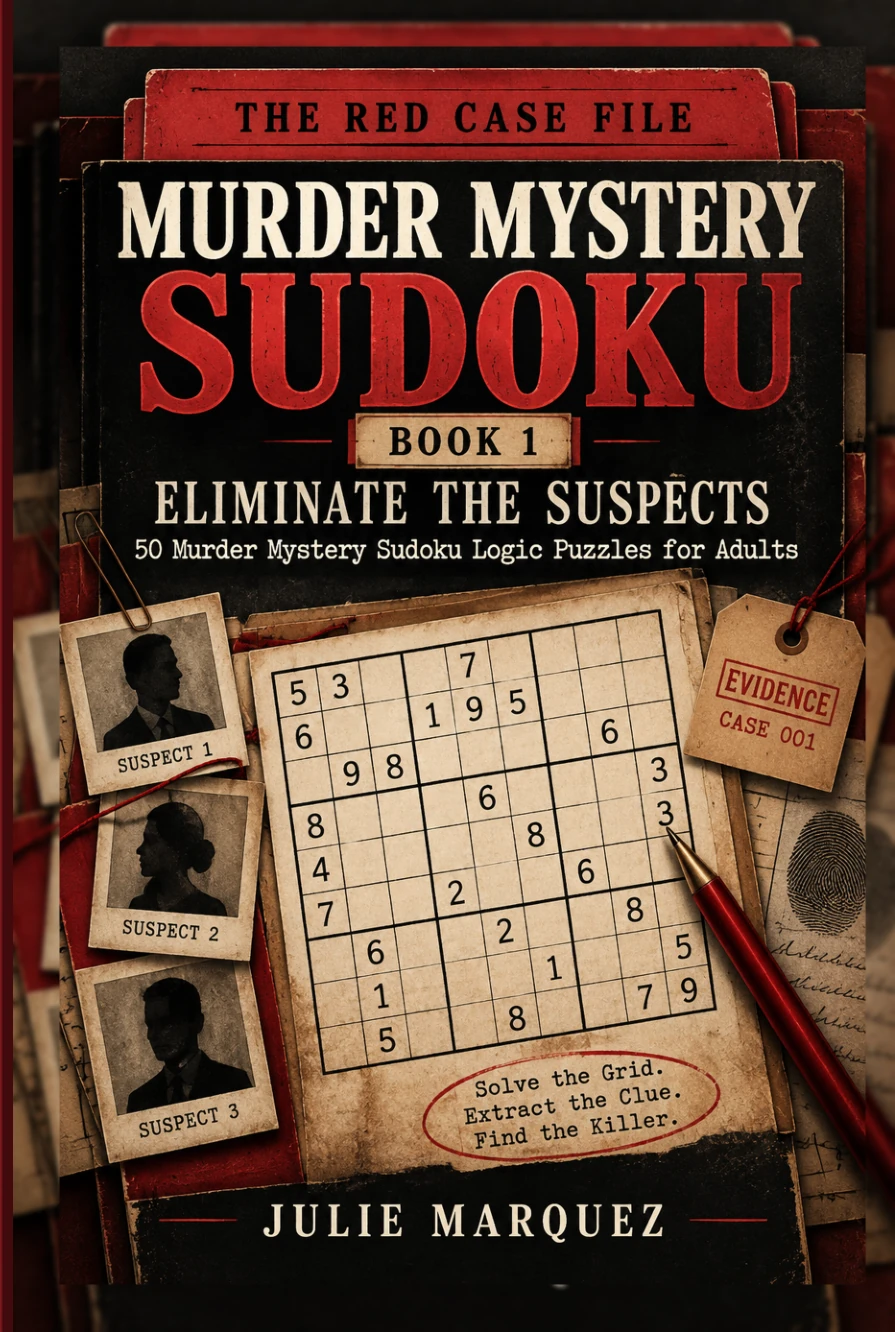 Murder Mystery Sudoku Book 1: Eliminate the Suspects by Julie Marquez