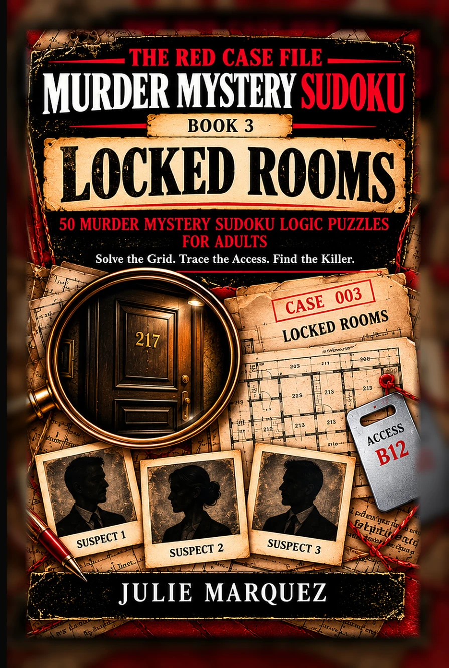 Murder Mystery Sudoku Book 3: Locked Rooms by Julie Marquez